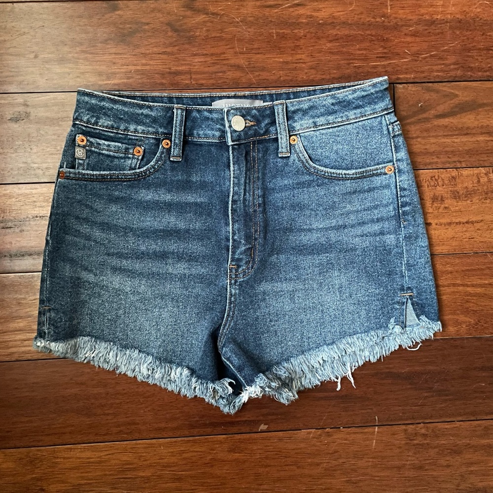 Boutique High Waisted Blue Jean Shorts - M